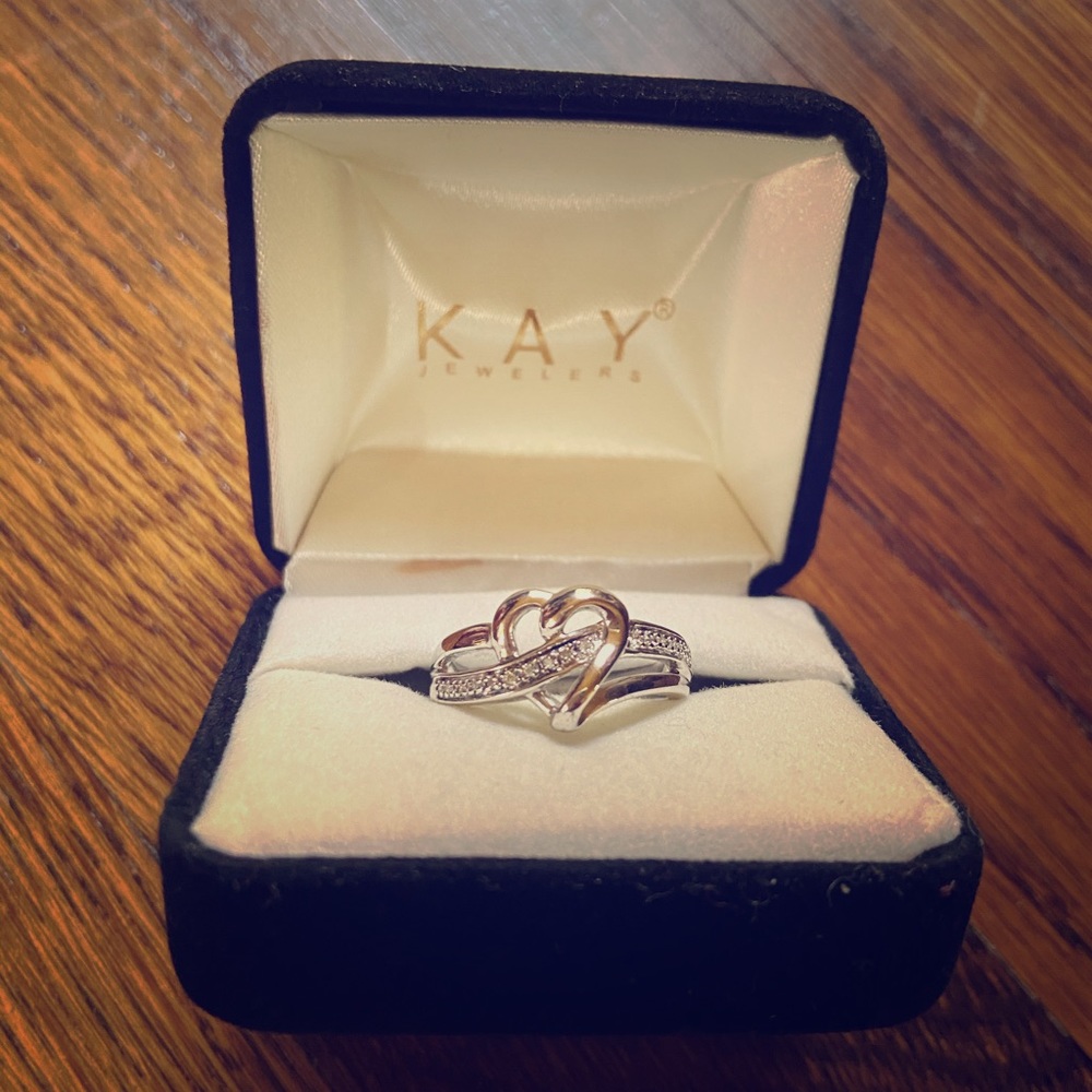 Kay Jewelry sterling silver heart ring